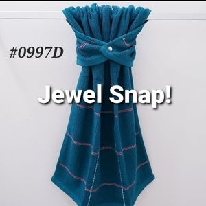 💟🤍#0997-D ✅TWO LEFT✅New! Pioneer Woman Hang'N'Snap HAND Towel